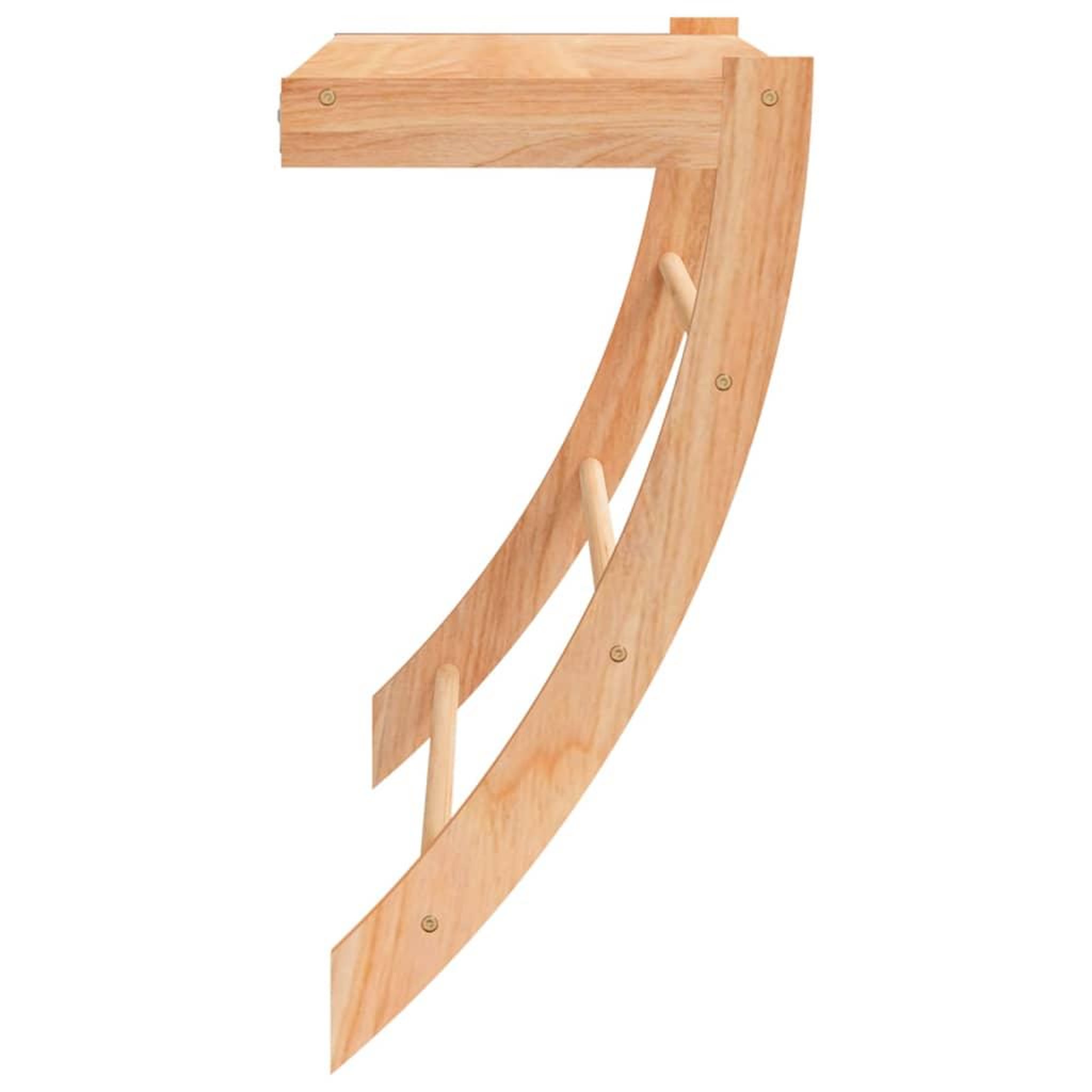 Voir la diapositive 4 : VIDAXL Porte-serviette 60x25,5x49 cm Bois massif de noyer