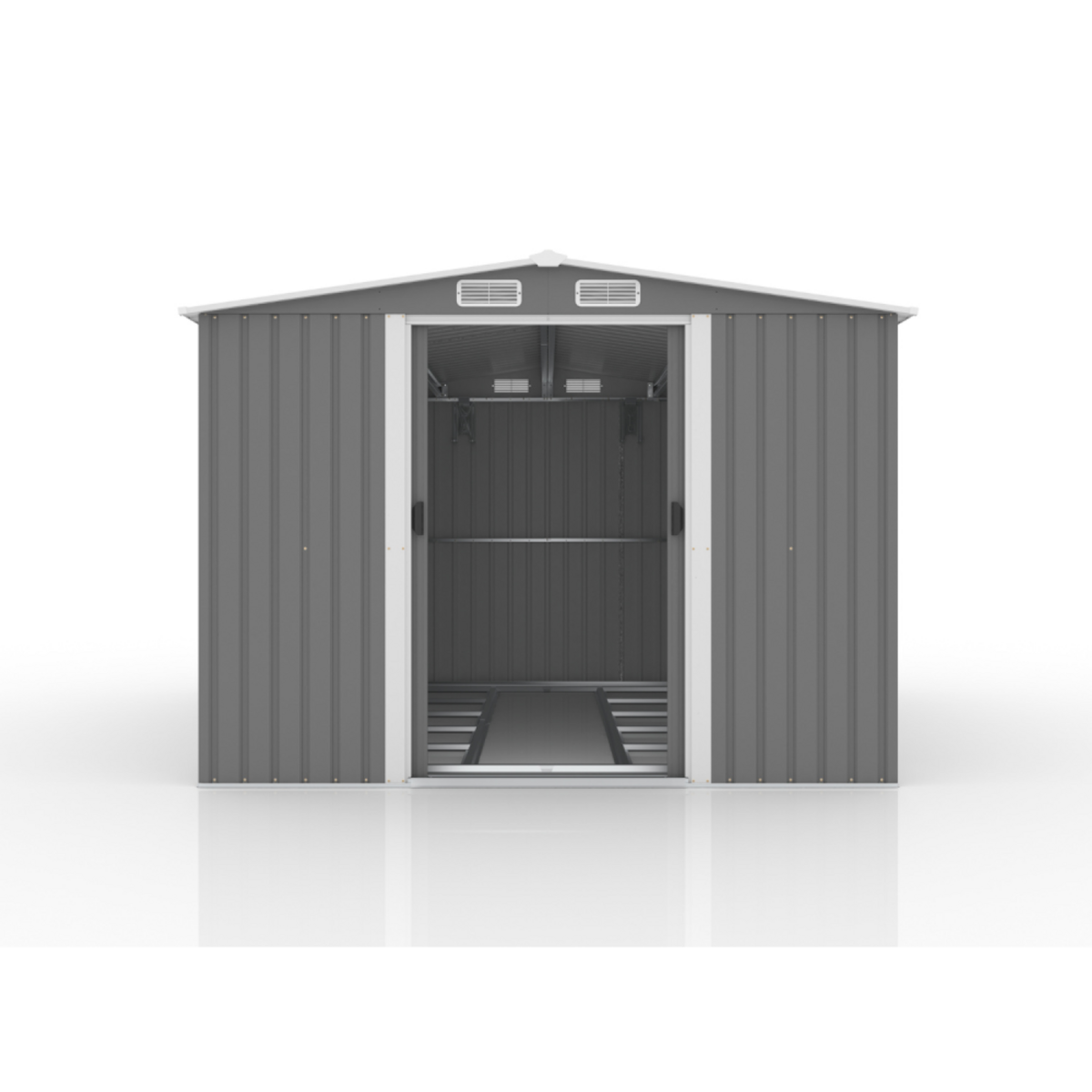 CONCEPT USINE Abri de jardin en metal 8.08m2 Gris JURA