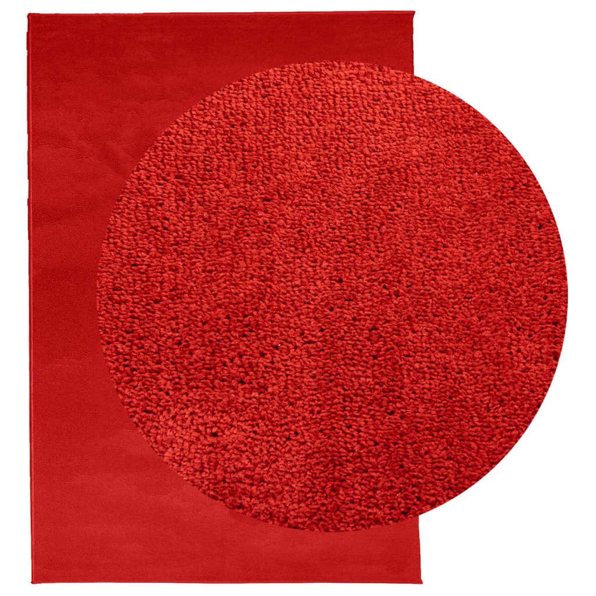 Voir la diapositive 3 : VIDAXL Tapis OVIEDO a poils courts rouge 160x230 cm