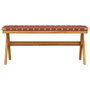 Voir la diapositive 3 : VIDAXL Banc de jardin rouge bois massif d'acacia et tissu