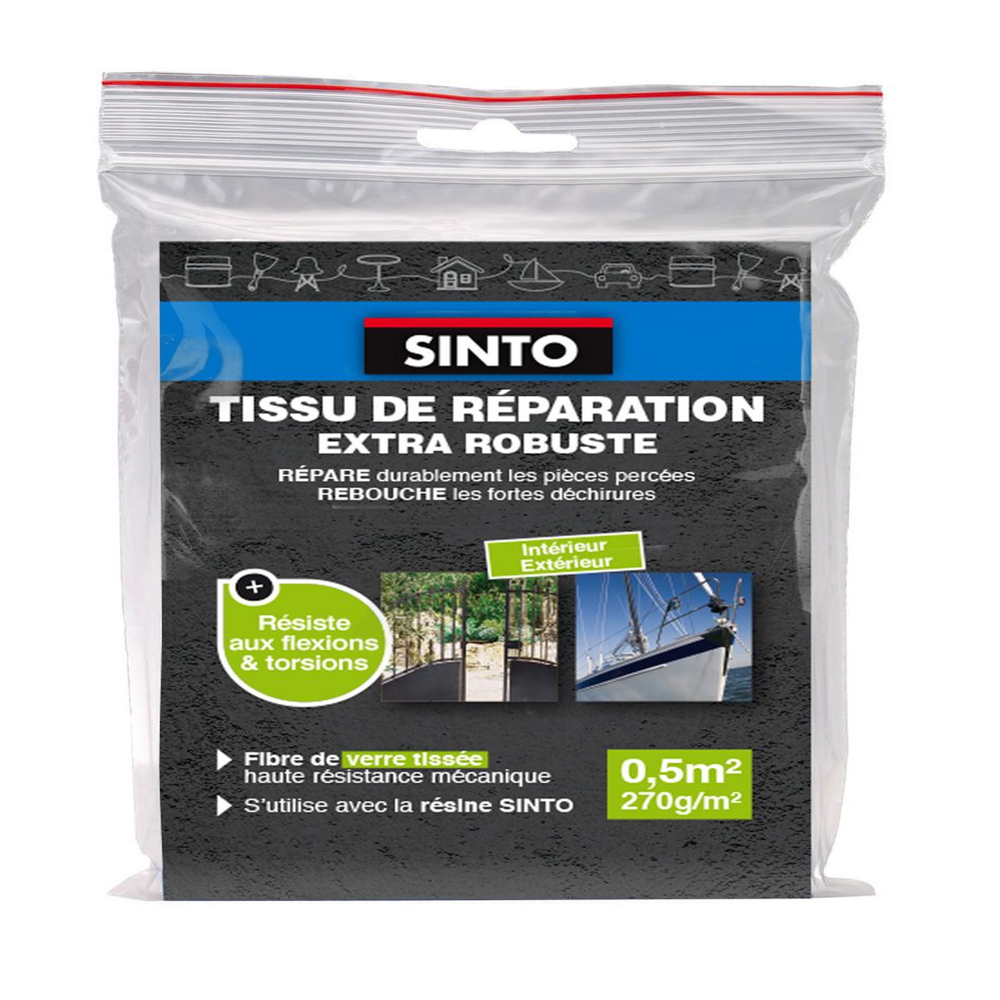 CENTRALE BRICO Tissu de verre Sinto materiaux SINTO, 0.5 m²