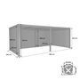 Voir la diapositive 4 : SWEEEK Pergola bioclimatique aluminium et acier 3x6m lames orientables + 4 stores 3m PALACE anthracite