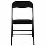 Voir la diapositive 3 : ID MARKET Lot de 6 chaises pliantes KITY noires en PU