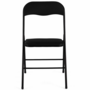 Voir la diapositive 3 : ID MARKET Lot de 6 chaises pliantes KITY noires en PU