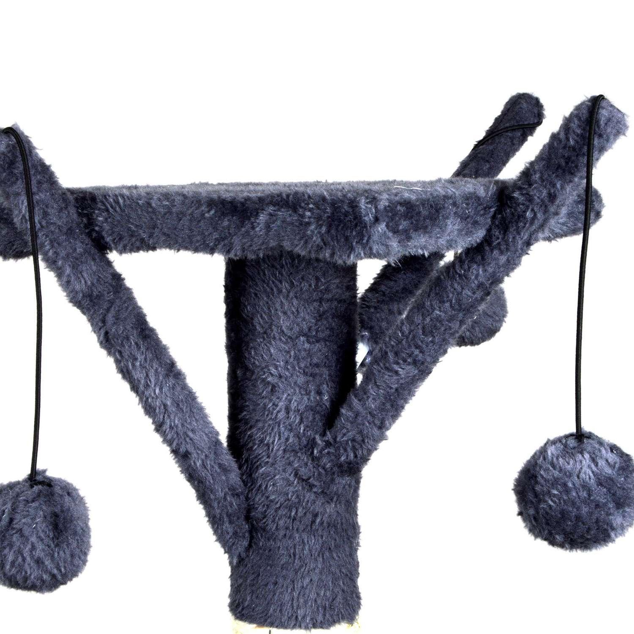Voir la diapositive 2 : LOVE STORY Grand arbre à chat moon multi activités - gris anthracite