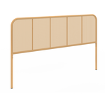 ID MARKET Tête de lit sur pied FLORA 160 cm façon cannage