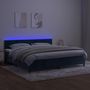 Voir la diapositive 3 : VIDAXL Sommier a lattes de lit avec matelas LED Bleu fonce 200x200 cm