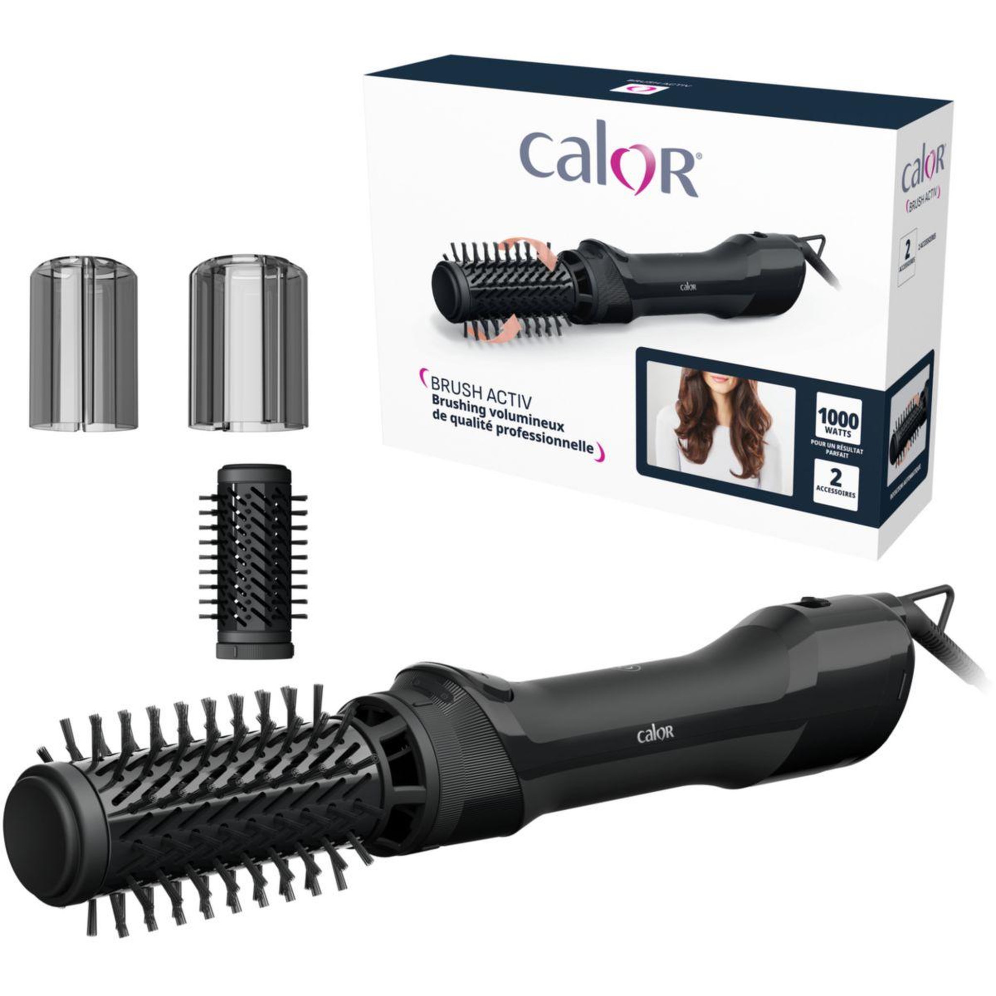 Voir la diapositive 3 : CALOR Brosse soufflante brush activ ub9520c0 rotative