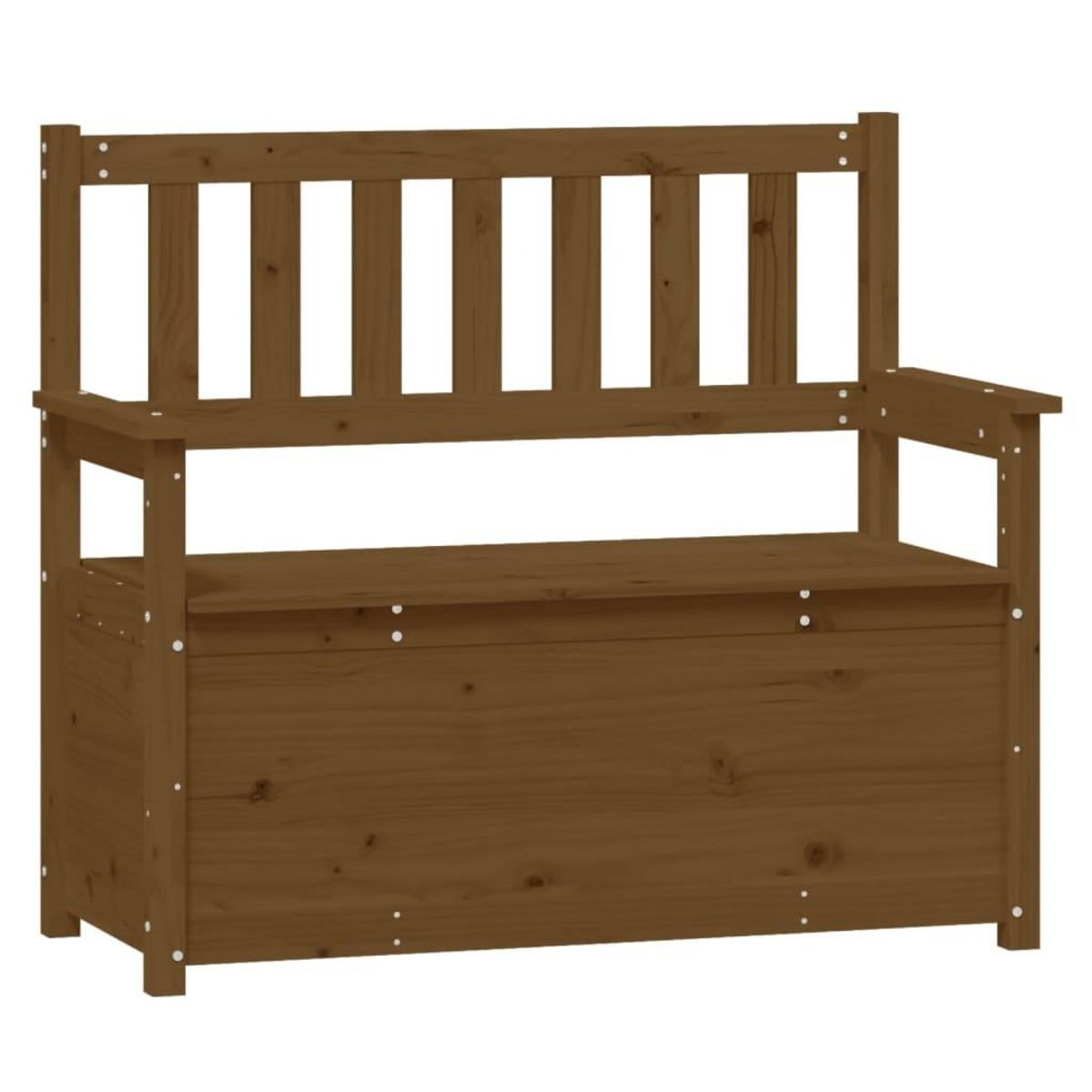 VIDAXL Banc Marron miel 112,5x51,5x96,5 cm Bois de pin massif