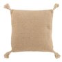 Voir la diapositive 1 : Paris Prix Coussin Déco  Jute  50x50cm Beige & Marron