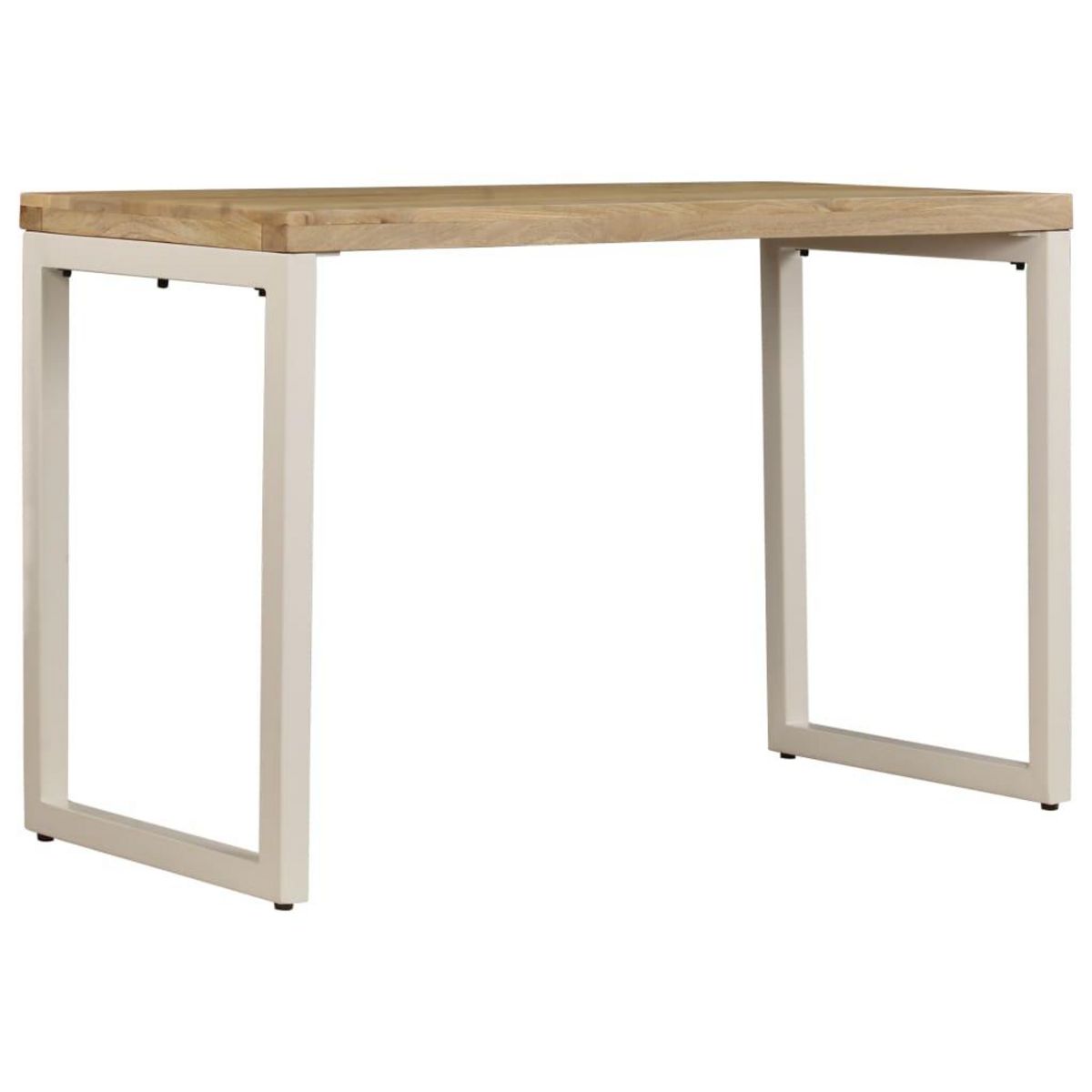 VIDAXL Table a manger 115x55x76 cm Bois de manguier massif et acier
