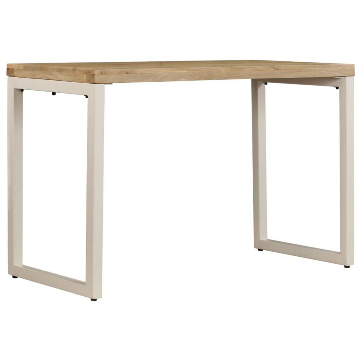 VIDAXL Table a manger 115x55x76 cm Bois de manguier massif et acier