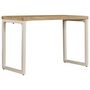Voir la diapositive 2 : VIDAXL Table a manger 115x55x76 cm Bois de manguier massif et acier