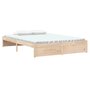 Voir la diapositive 3 : VIDAXL Cadre de lit sans matelas bois massif 140x190 cm