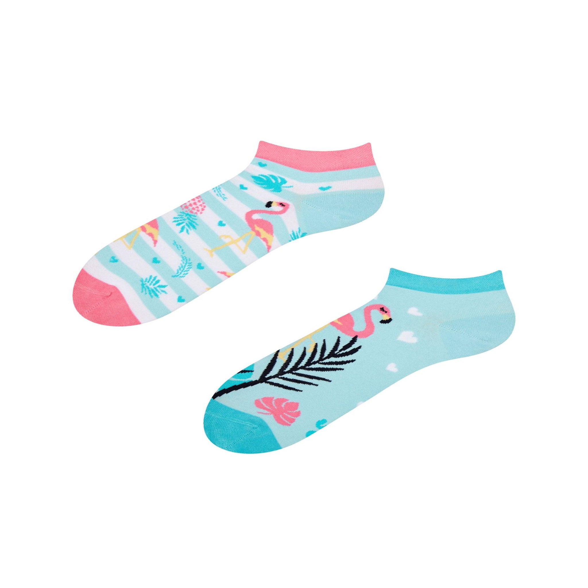 Voir la diapositive 1 : DEDOLES Socquettes flamants roses amoureux