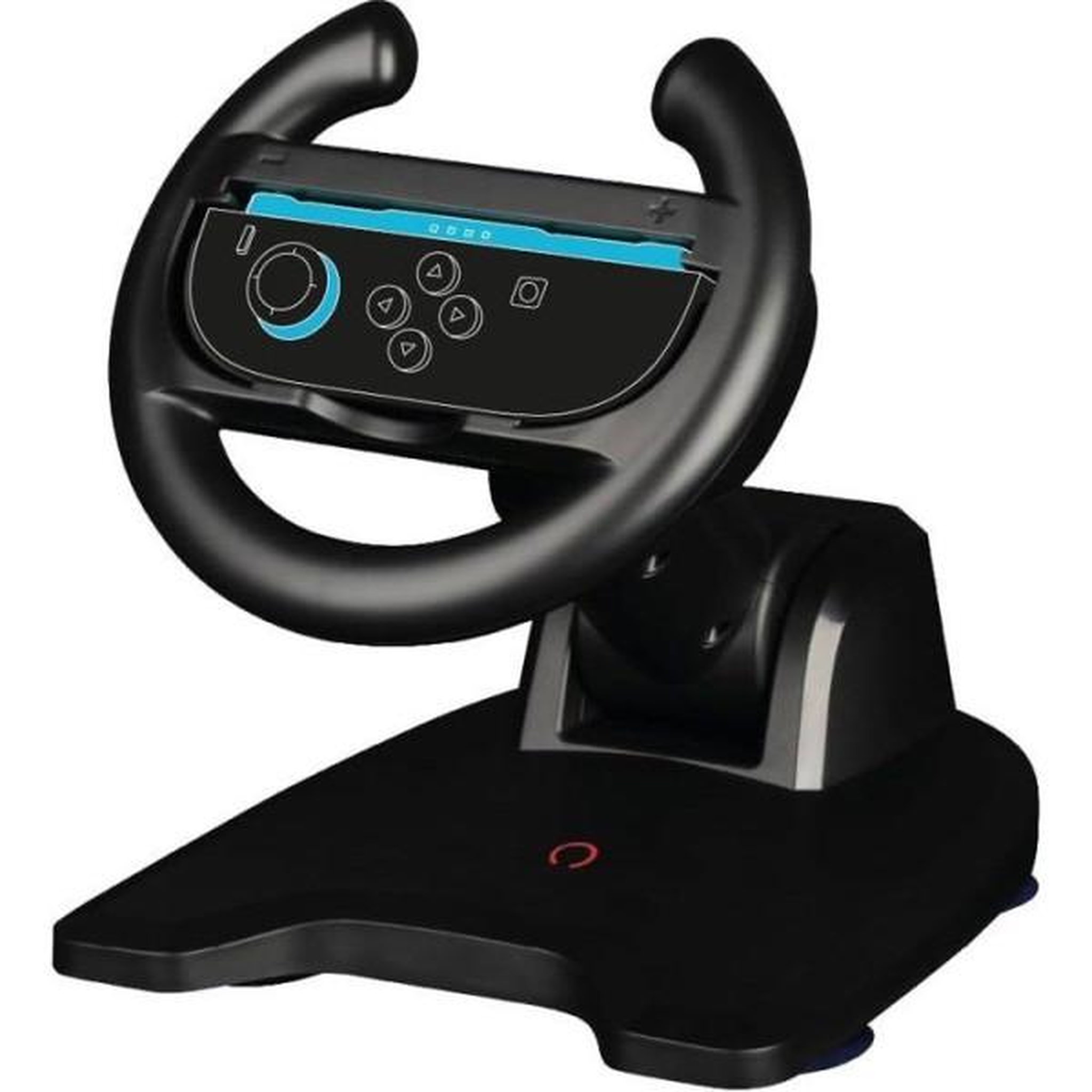 Konix Volant Racing Wheel - Manette Joy-Con Nintendo Switch 2 - Konix - Compatible Mario Kart World - Fixation ventouse - Noir
