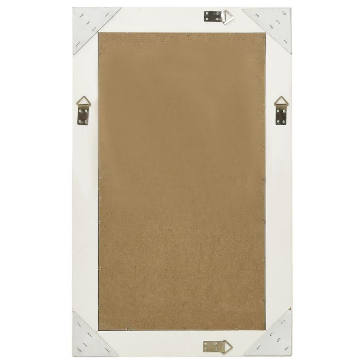 VIDAXL Miroir mural style baroque 50x80 cm Blanc