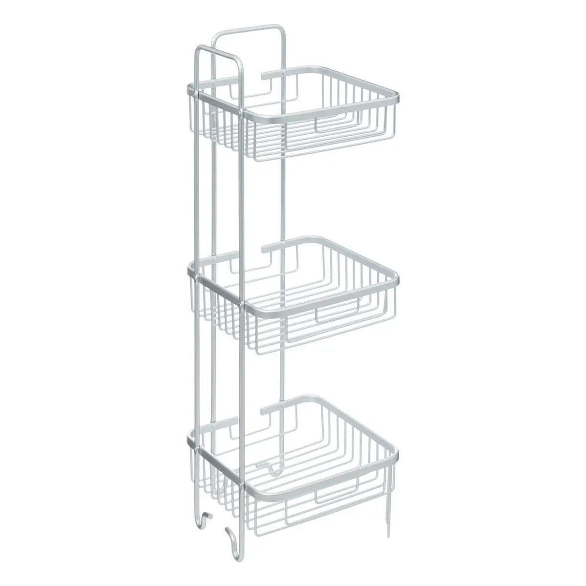 FIVE Étagère Salle de Bain  3 Niveaux  71cm Argent
