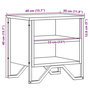 Voir la diapositive 6 : VIDAXL Tables de chevet 2 pcs noir 40x30x40 cm bois d'ingenierie