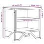 Voir la diapositive 6 : VIDAXL Tables de chevet 2 pcs noir 40x30x40 cm bois d'ingenierie