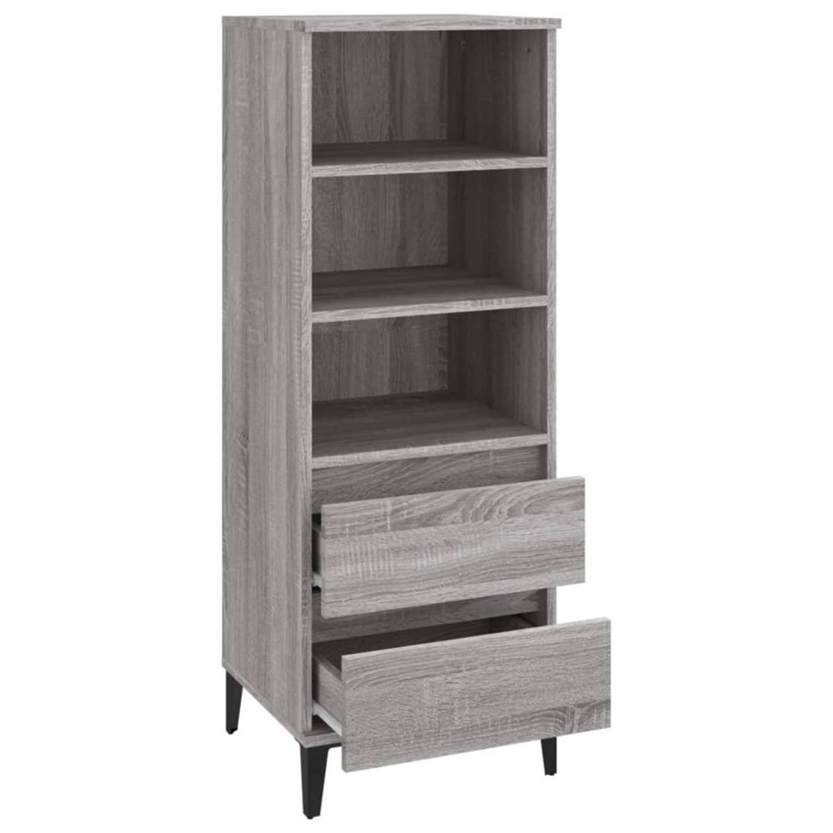 VIDAXL Buffet haut Sonoma gris 40x36x110 cm Bois d'ingenierie
