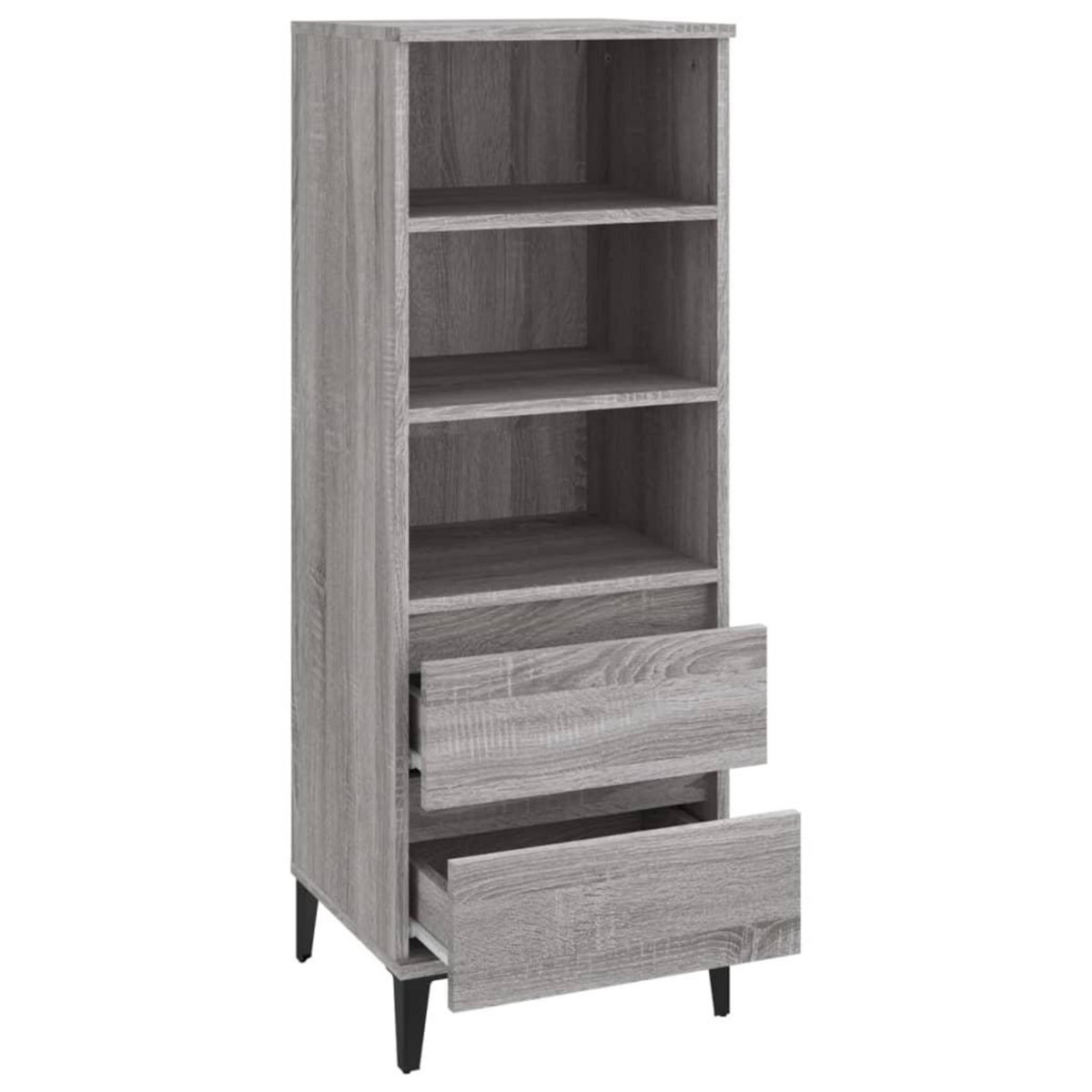 VIDAXL Buffet haut Sonoma gris 40x36x110 cm Bois d'ingenierie