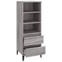 Voir la diapositive 4 : VIDAXL Buffet haut Sonoma gris 40x36x110 cm Bois d'ingenierie