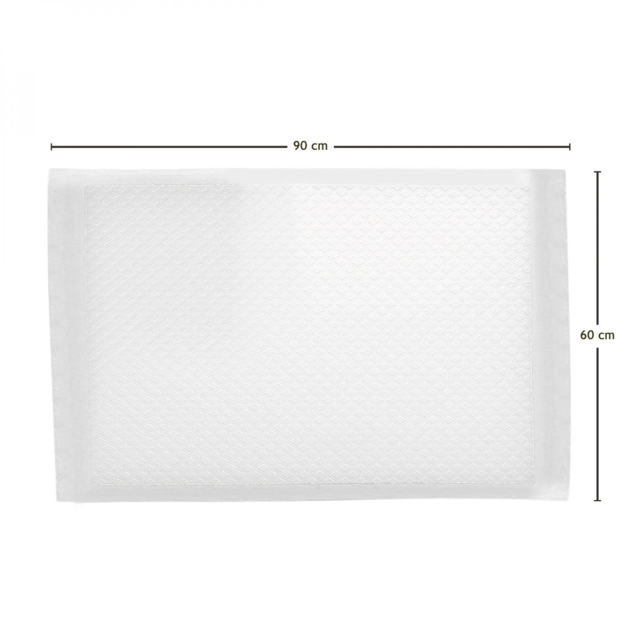Voir la diapositive 2 : VIVEZEN Lot de 200 alèses jetables, imperméables - 60 x 90 cm - Blanc