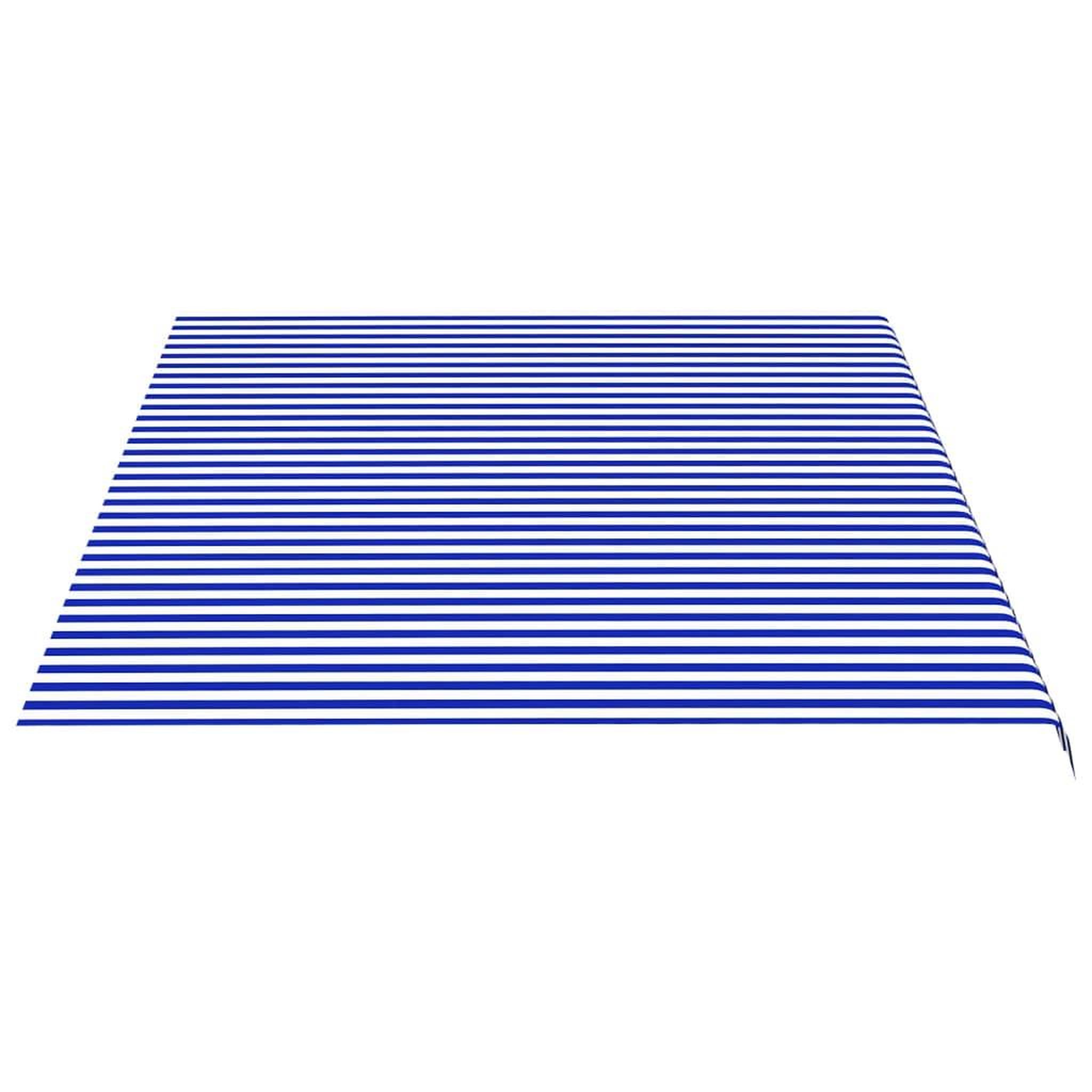Voir la diapositive 4 : VIDAXL Tissu de remplacement pour auvent Bleu et blanc 5x3,5 m