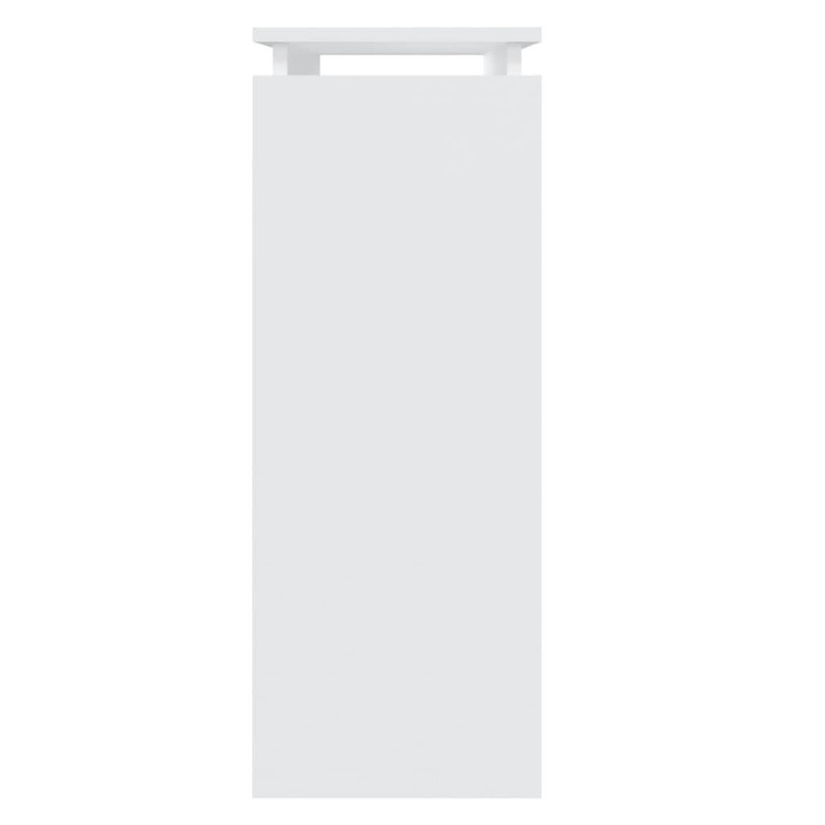 VIDAXL Table console blanc 80x30x80 cm bois d'ingenierie