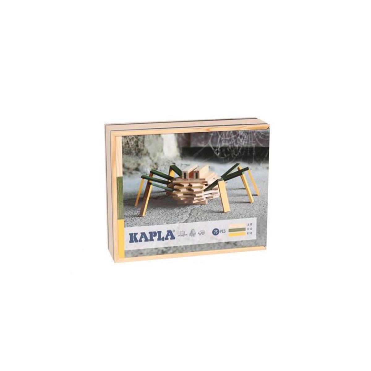 Kapla Jeu de construction Kapla Coffret araignee 75 planchettes