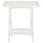 Voir la diapositive 2 : VIDAXL Table de bistro Blanc 46x46x47 cm Bois d'acacia massif