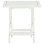 Voir la diapositive 2 : VIDAXL Table de bistro Blanc 46x46x47 cm Bois d'acacia massif