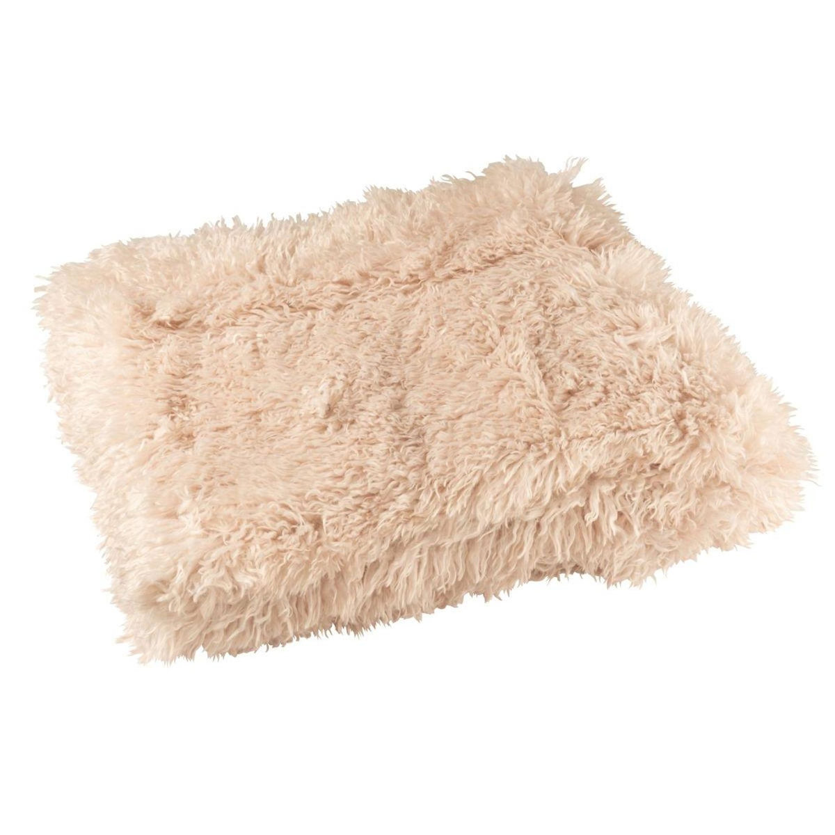 Paris Prix Plaid Imitation Fourrure  Moutie  130x180cm Beige