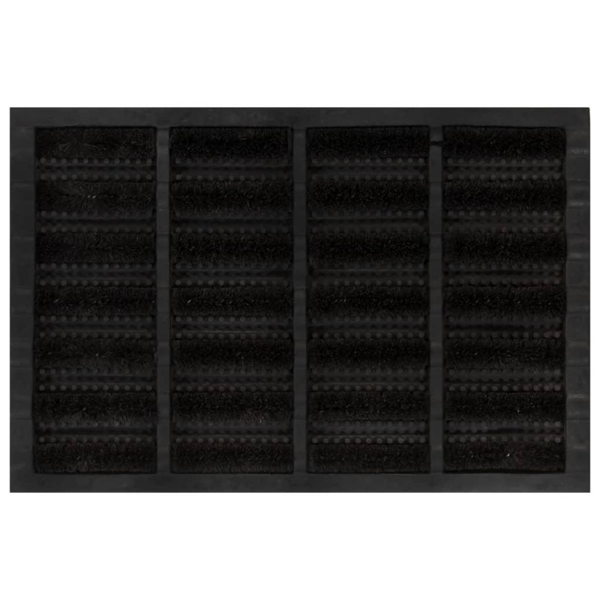 VIDAXL Paillasson rectangulaire 40x60 cm caoutchouc et fibre de coco