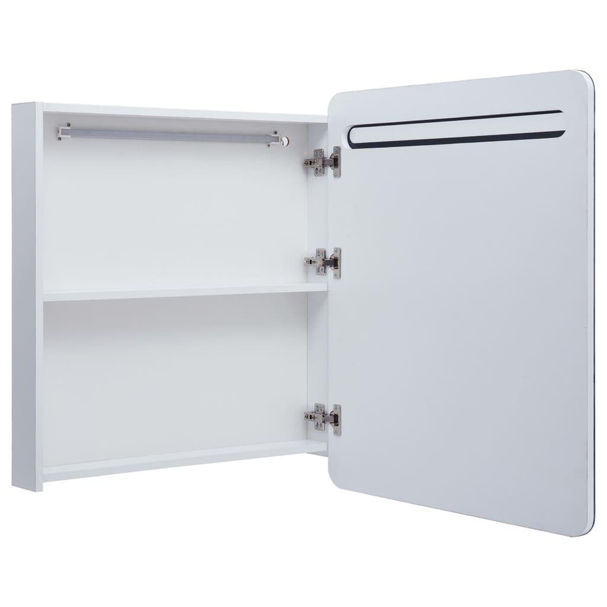 Voir la diapositive 5 : VIDAXL Armoire de salle de bain a miroir led 68x9x80 cm