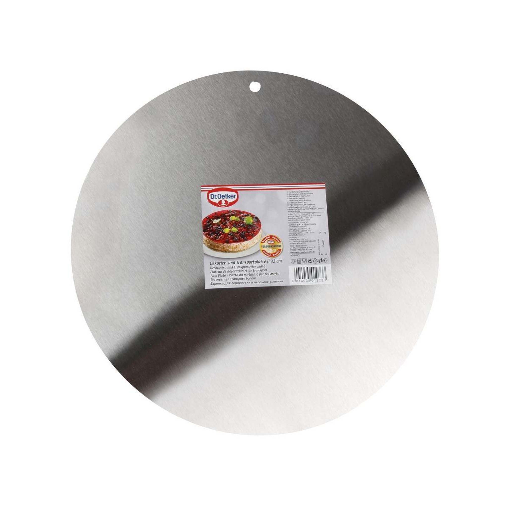 Voir la diapositive 5 : DR.OETKER Plateau de présentation pour gâteau rond en inox Dr.Oetker Divers