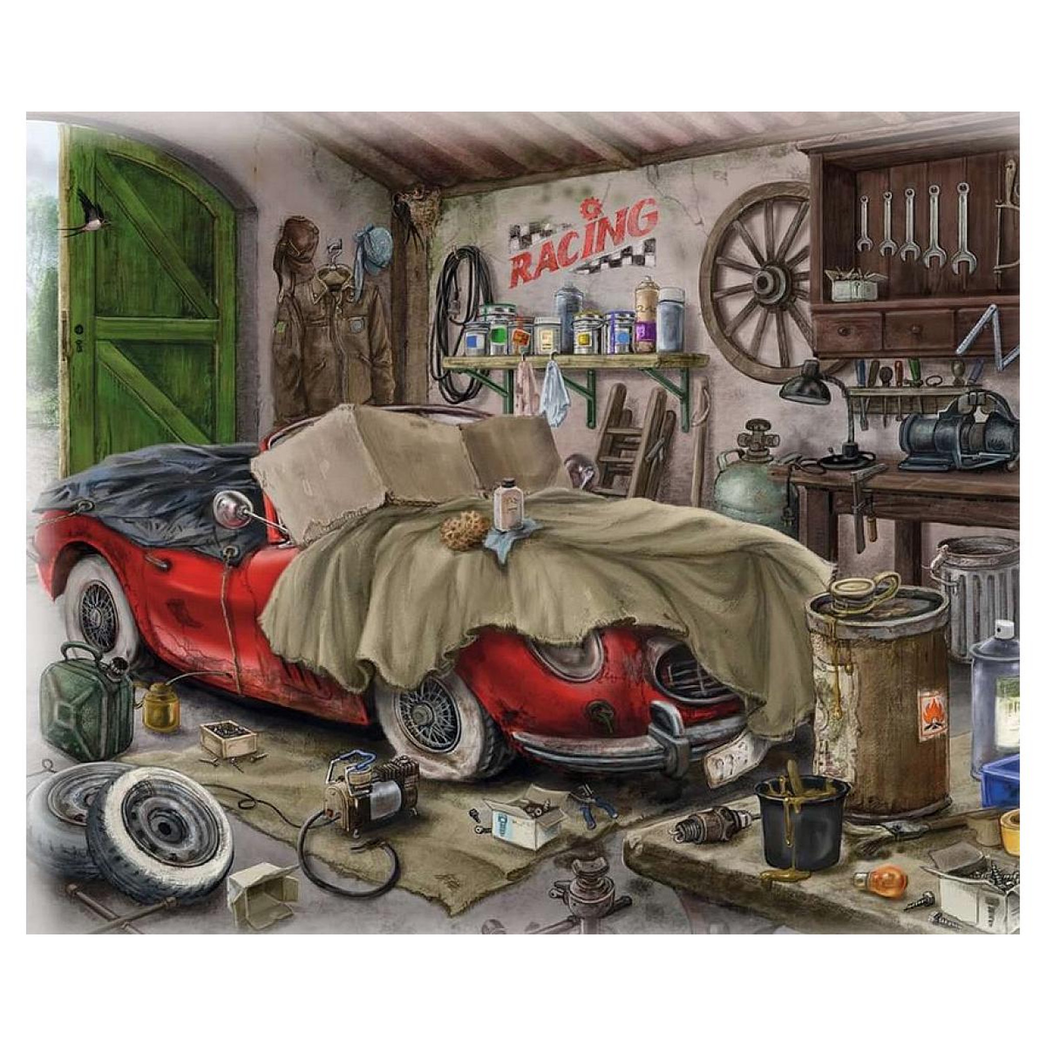 Voir la diapositive 2 : RAVENSBURGER puzzle escape 99p le garage manoir