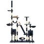 Voir la diapositive 2 : VIDAXL Arbre a chat avec griffoirs en sisal 230-250 cm Bleu
