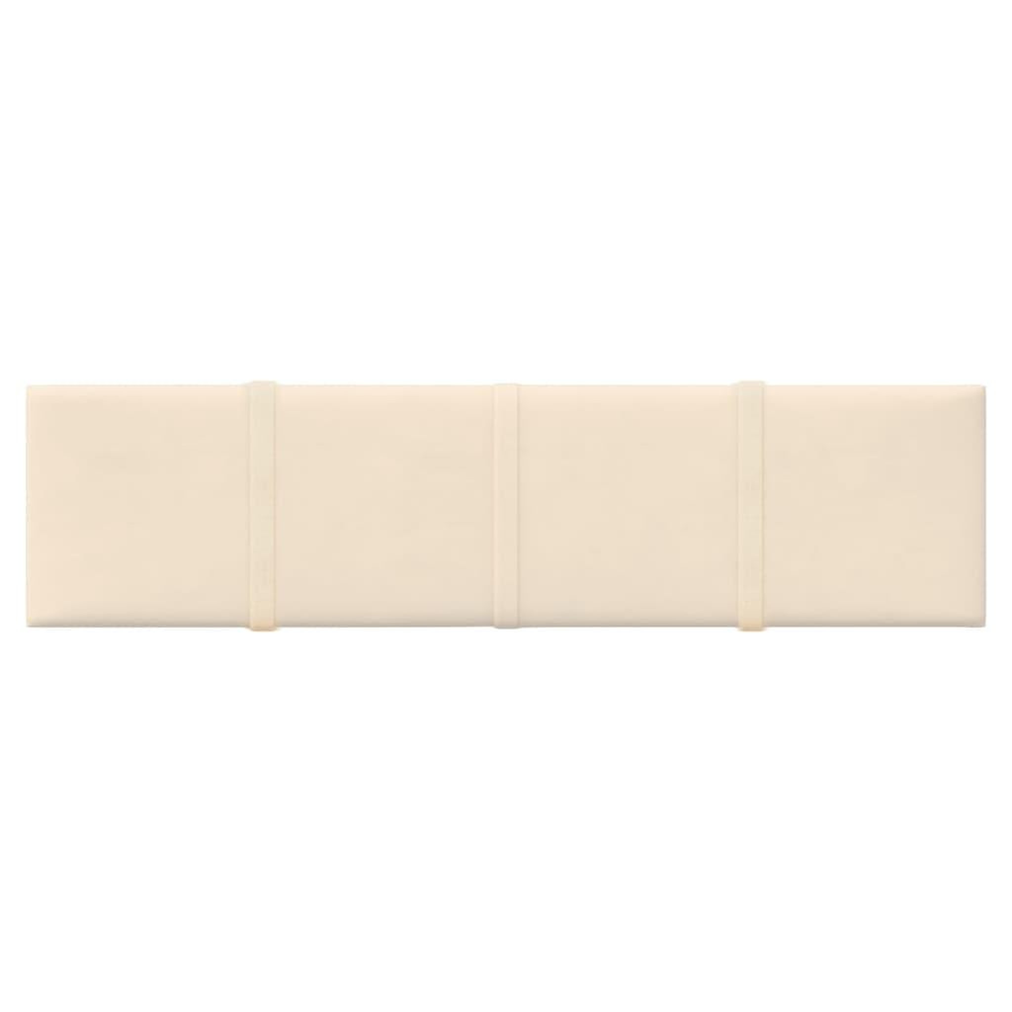 Voir la diapositive 3 : VIDAXL Panneaux muraux 12 pcs Creme 60x15 cm Velours 1,08 m^2