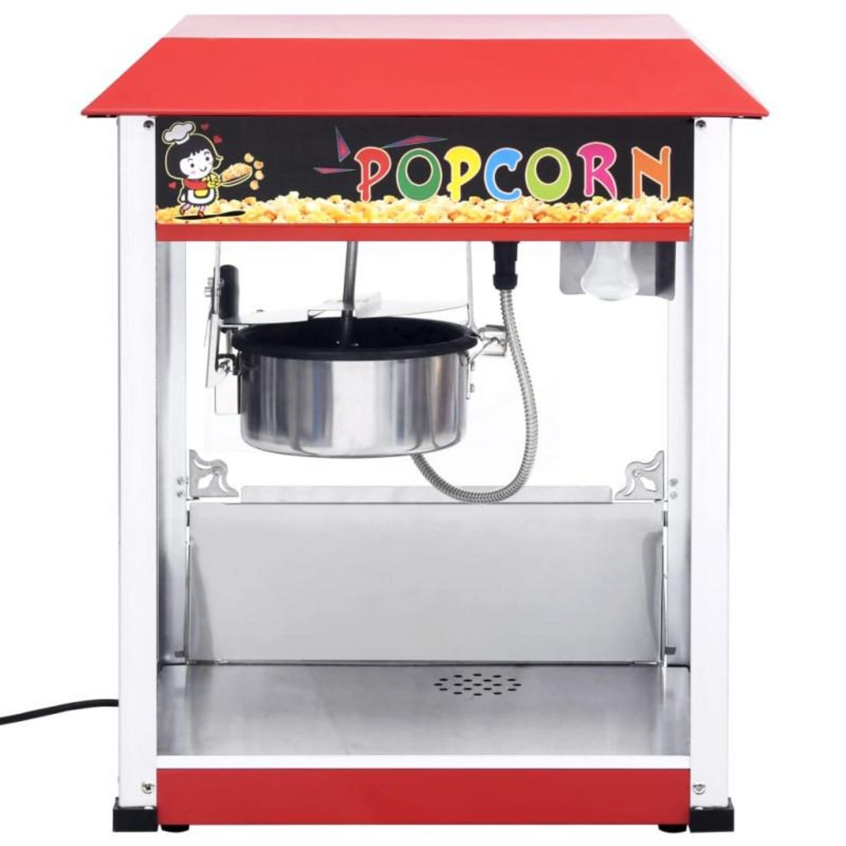 VIDAXL Machine à pop corn avec pot de cuisson en téflon 1400 W