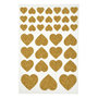 Voir la diapositive 1 : Paris Prix Lot de 36 Stickers Cœur  Glitter  Or