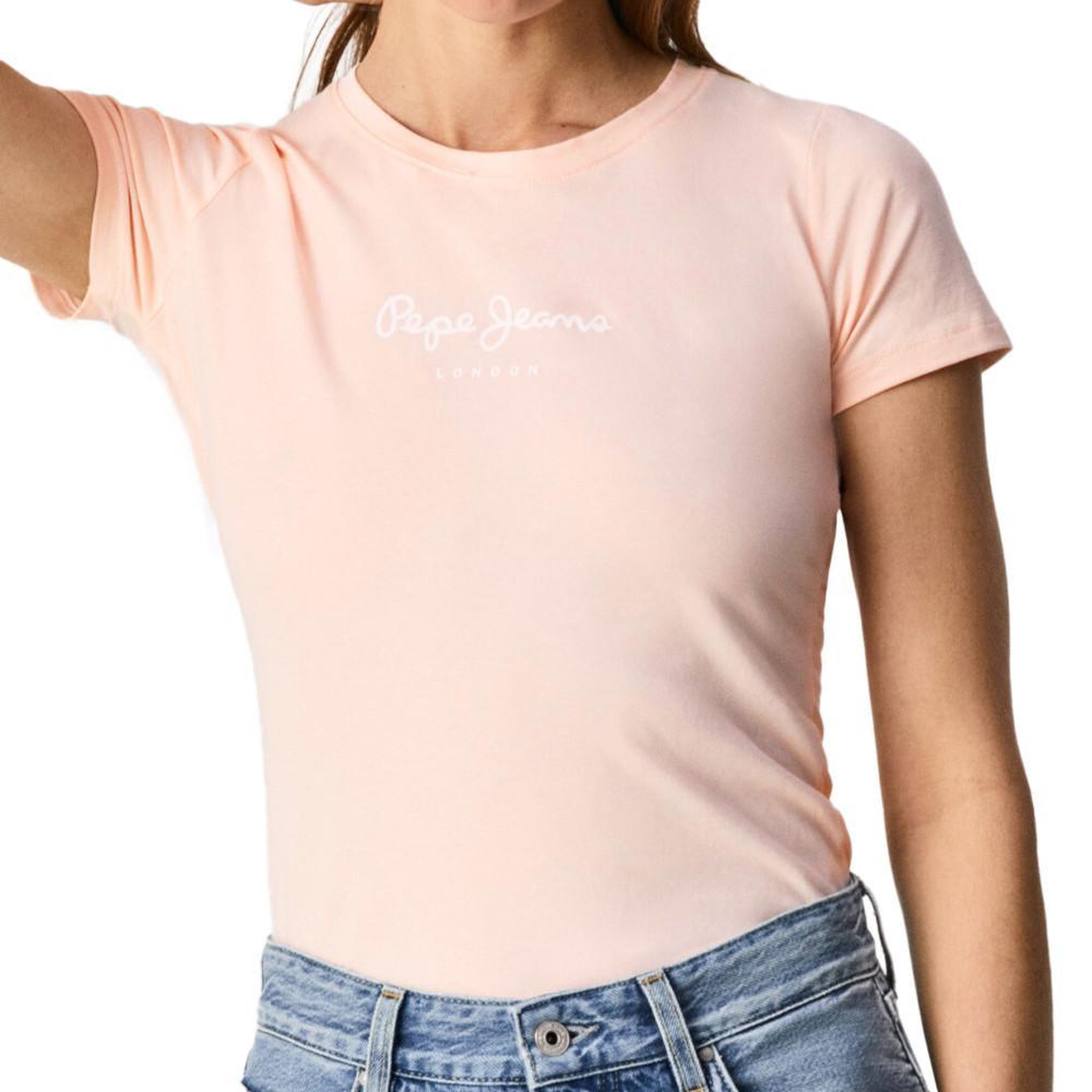 Pepe Jeans T shirt  Femme Pepe Jeans New Virginia. Coloris disponibles : Rose