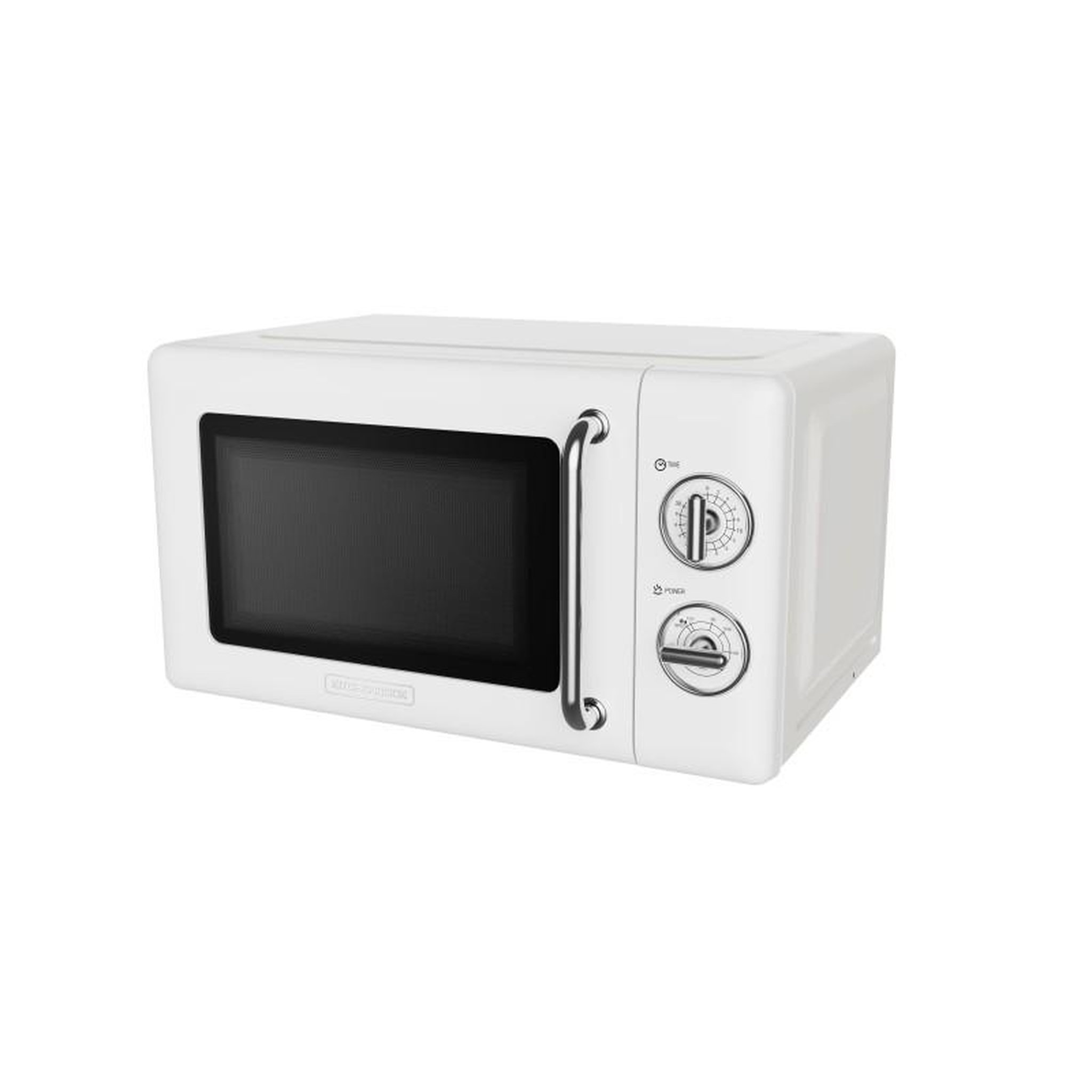 Voir la diapositive 2 : KITCHENCOOK Kitchencook - kmo20 retro white - micro-ondes 20l rétro - 700w - commandes mécaniques