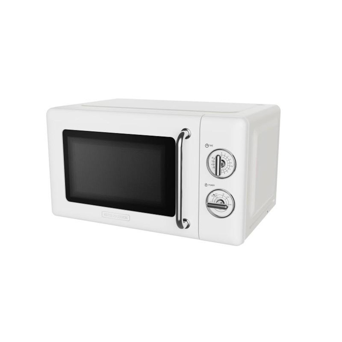 KITCHENCOOK Kitchencook - Kmo20 Retro White - Micro-ondes 20l Rétro - 700w - Commandes Mécaniques