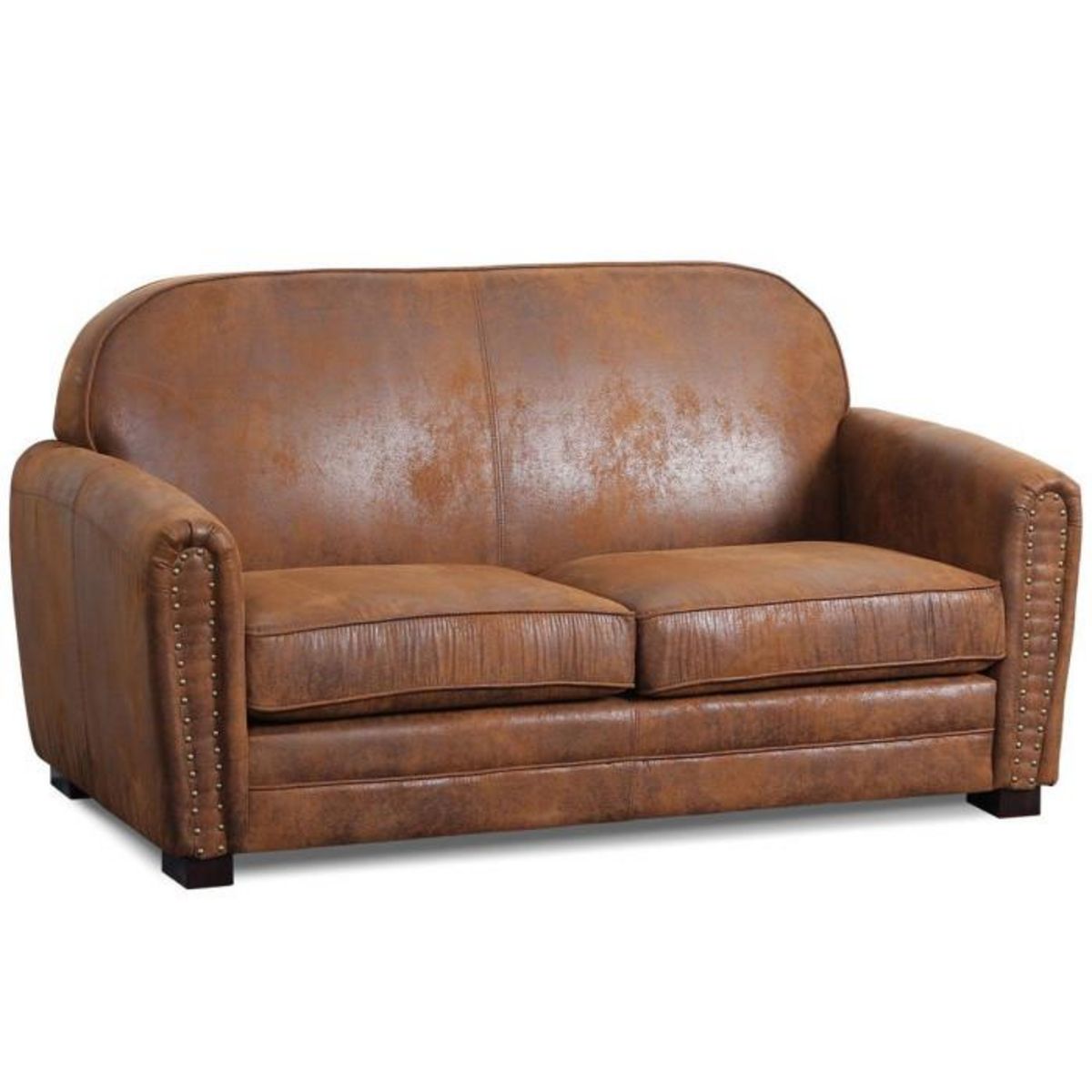 Paris Prix Canapé Club Vintage  Balista  150cm Marron