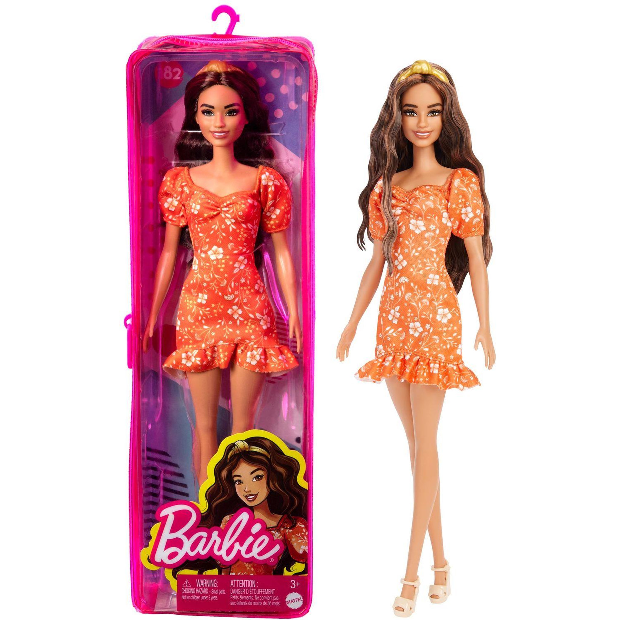 Voir la diapositive 2 : BARBIE Barbie - Poupée Fashionista Robe fleurie - Poupée mannequin