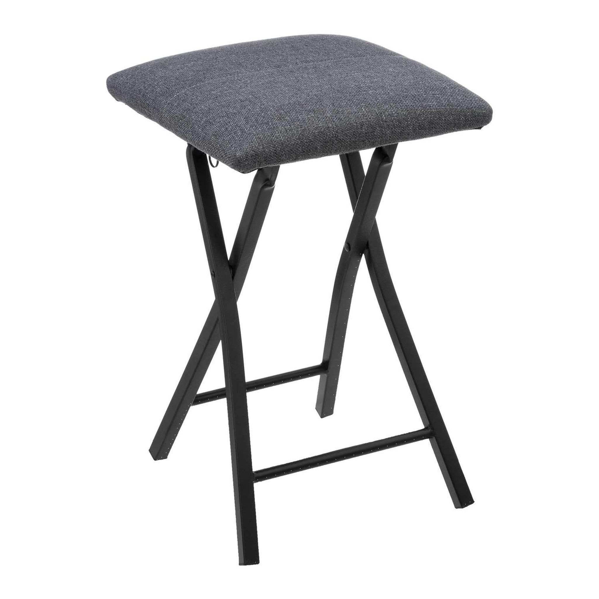 Voir la diapositive 1 : FIVE Tabouret d'appoint pliable confort - Gris