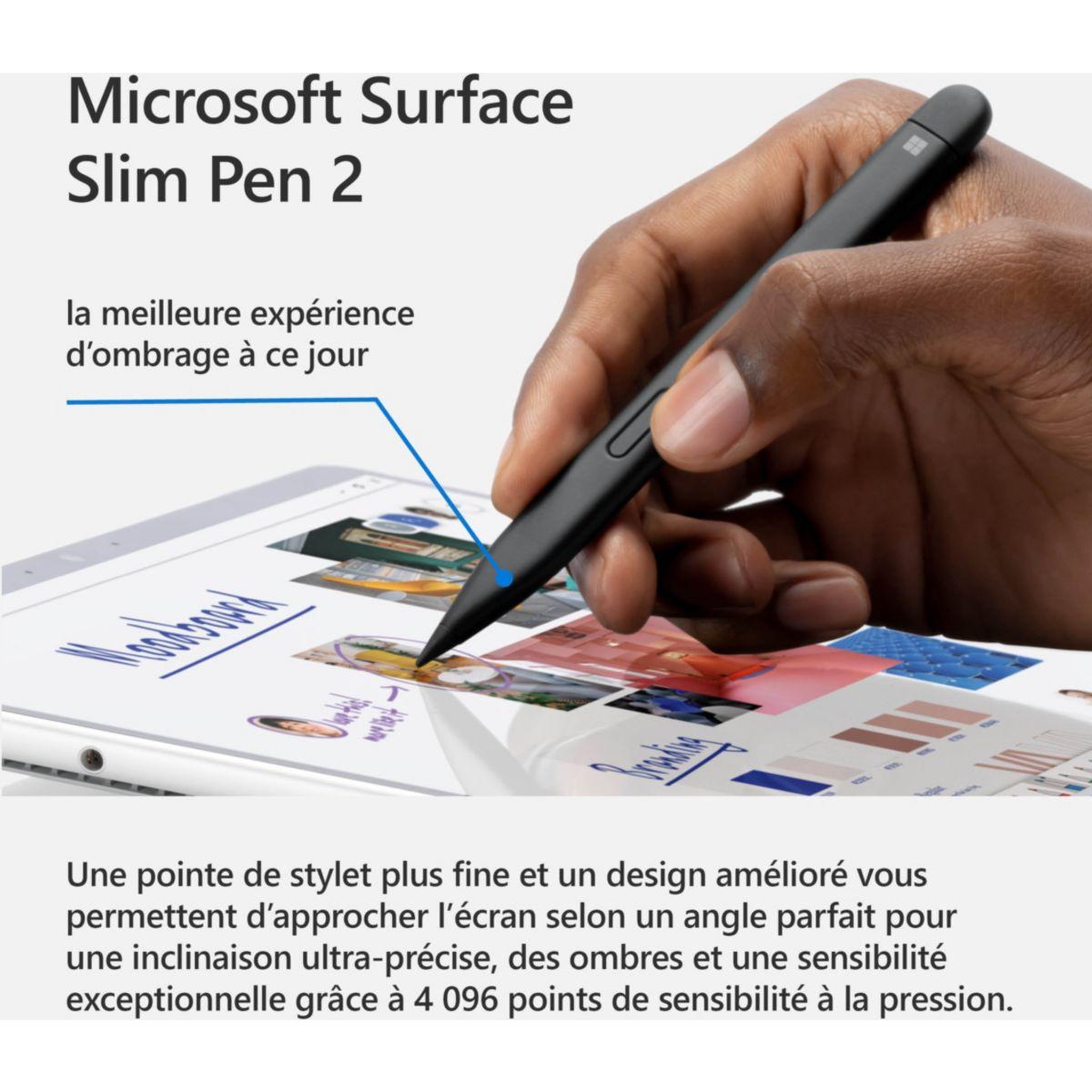 Voir la diapositive 2 : MICROSOFT Stylet surface slim pen 2 noir