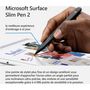 Voir la diapositive 2 : MICROSOFT Stylet Surface Slim Pen 2 noir